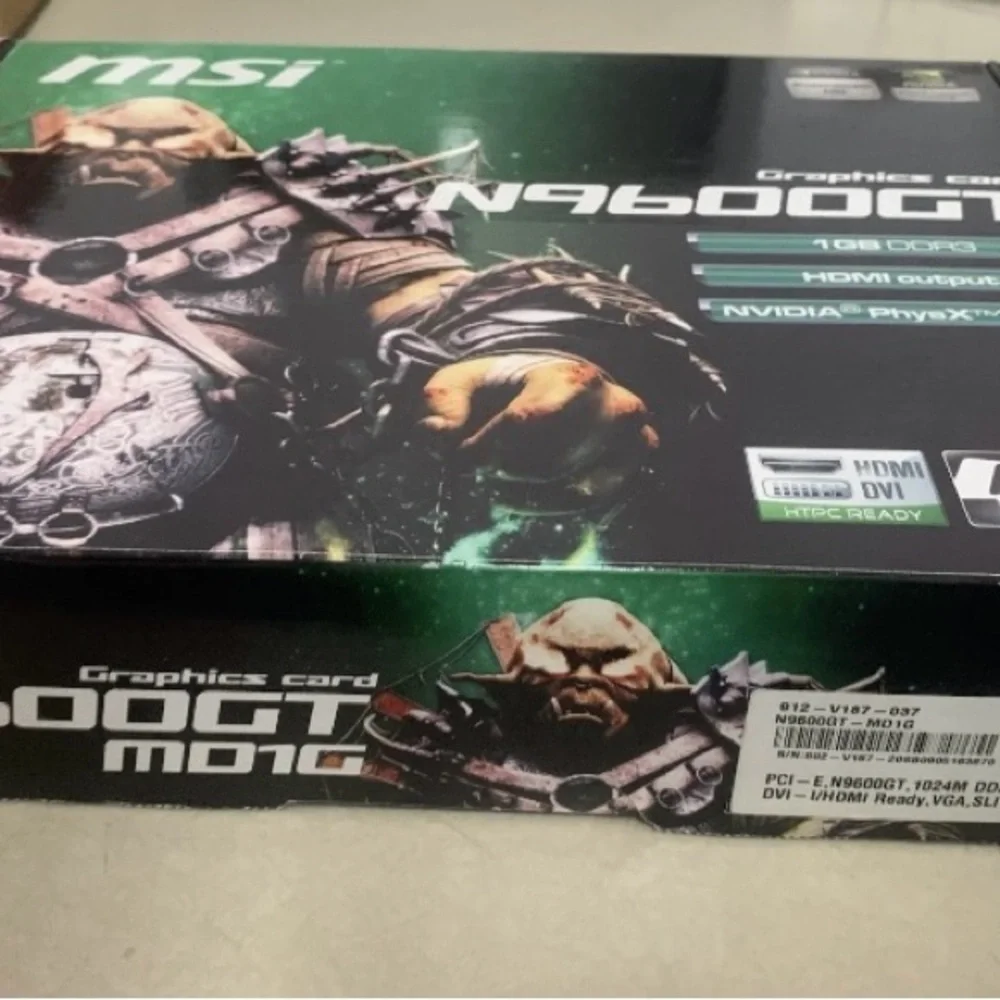 New msi N9600GT NVIDIA Graphics Card Factory Sealed Bag NEW